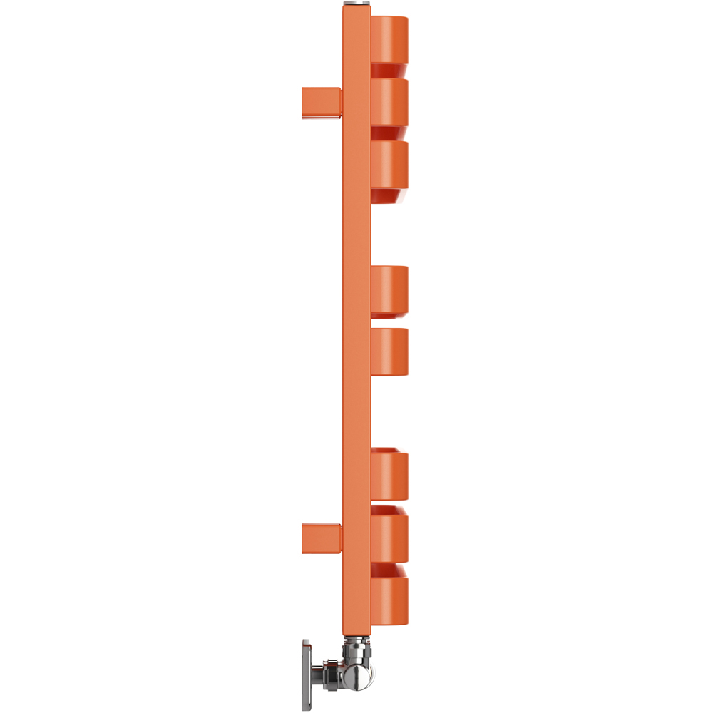 Terma Warp S Matt Orange Heated Towel Rail 1535 BTU 655 x 500mm Image 4