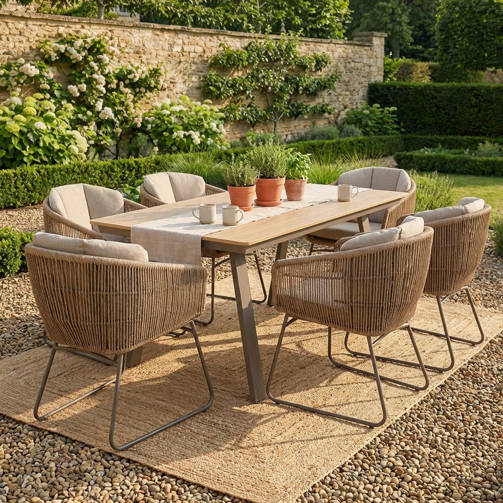Manhattan Dining Set Beige Image 7