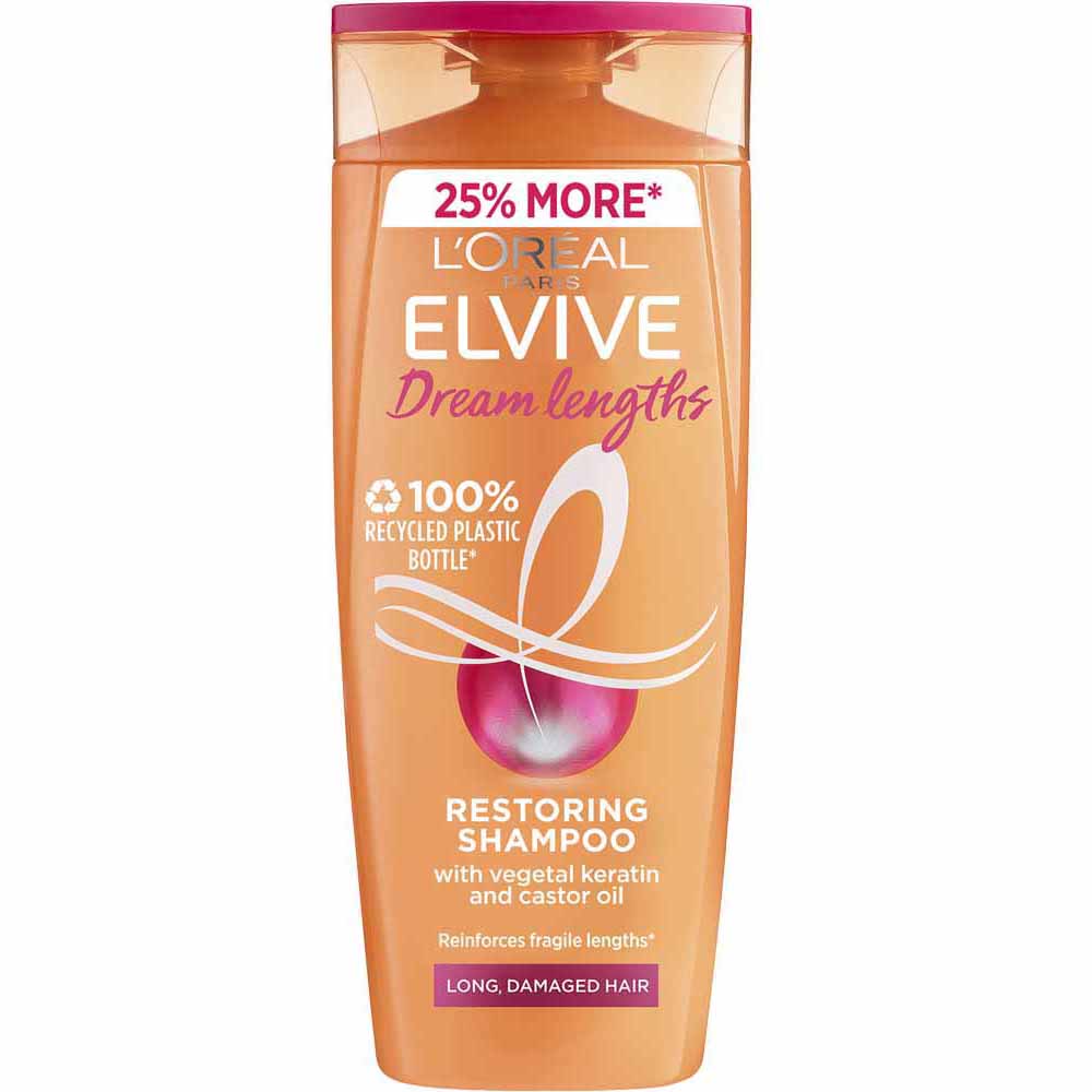 L'Oreal Elvive Dream Lengths Shampoo and Conditioner 500ml Bundle Wilko
