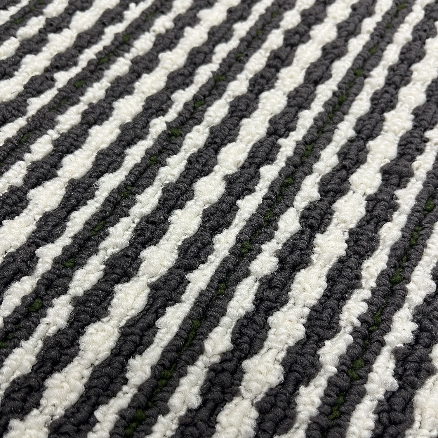 Geo Triangle Washable Runner - Black and White Image 5