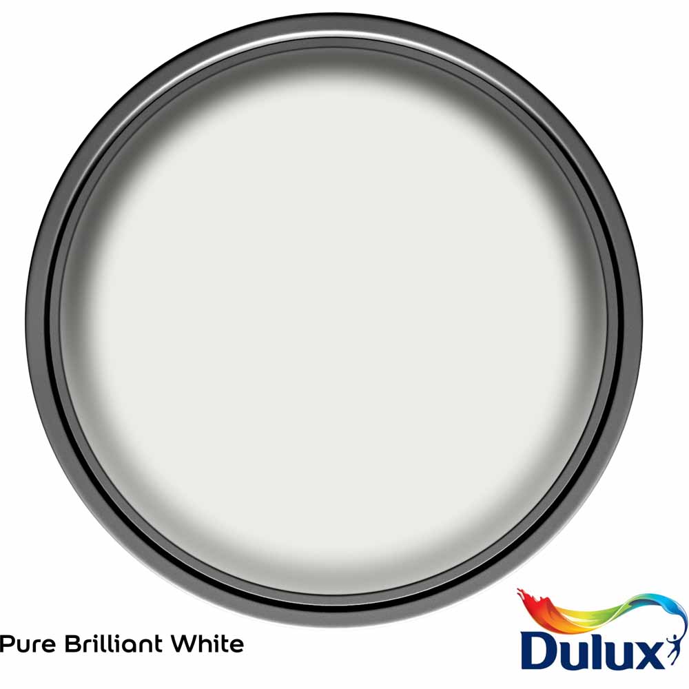 Dulux Bathroom Pure Brilliant White Soft Sheen Emulsion Paint 1L Image 3