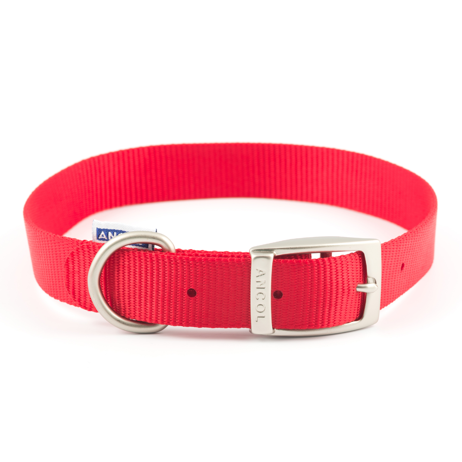 Nylon Dog Collar - Red / 35cm Image