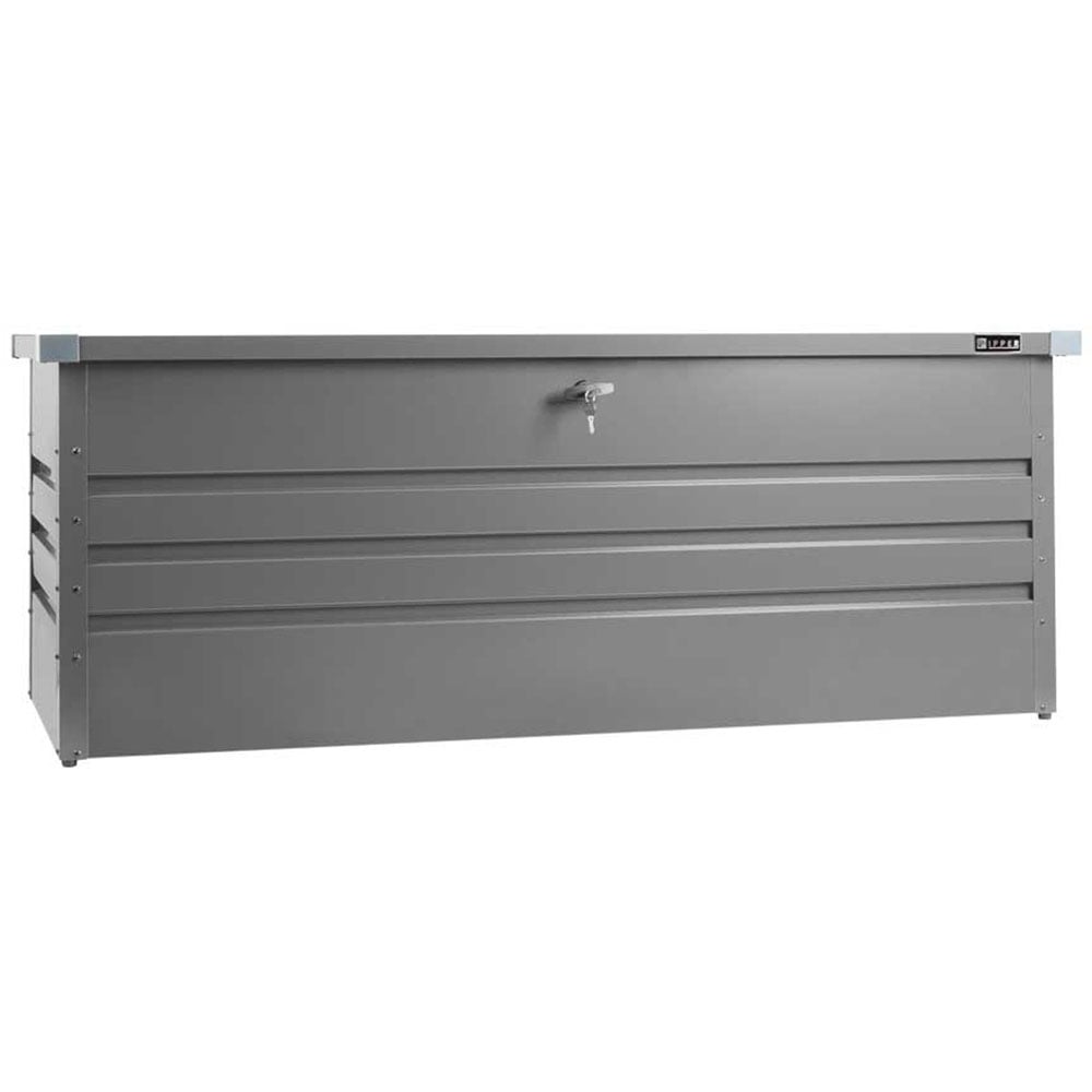 Zipper ZI-GAB165AN 165cm Grey Steel Garden Storage Box Image 1