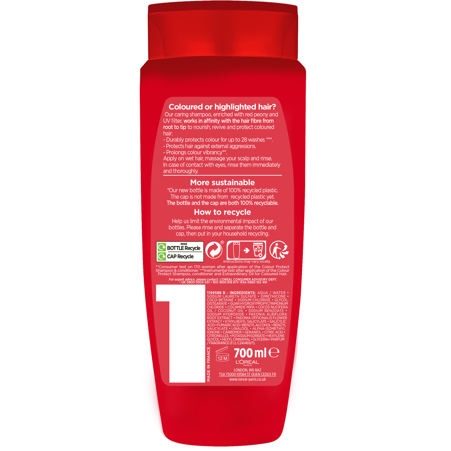 L'Oreal Elvive Colour Protect Shampoo 700ml Image 2