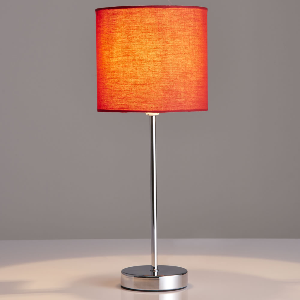 Wilko Milan Red Table Lamp Image 2
