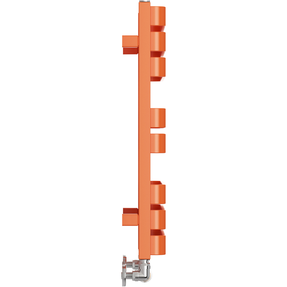 Terma Warp T Bold Matt Orange Heated Towel Rail 1569 BTU 655 x 500mm Image 4