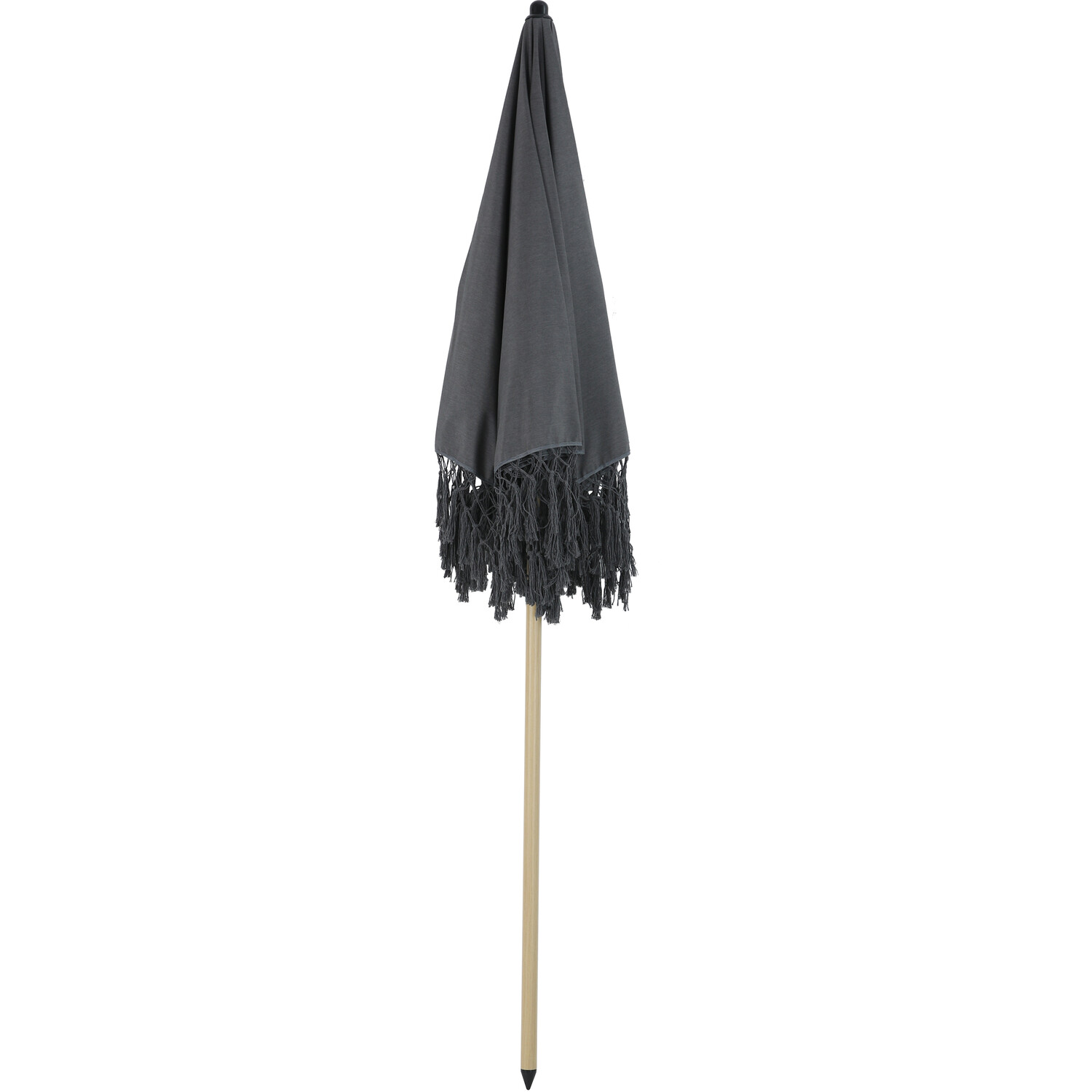 Amalfi Tasselled Parasol Grey Image 11
