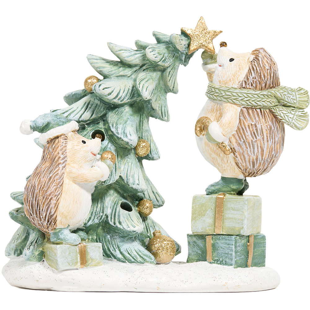 Light Up Christmas Hedgehog Ornament Image 2