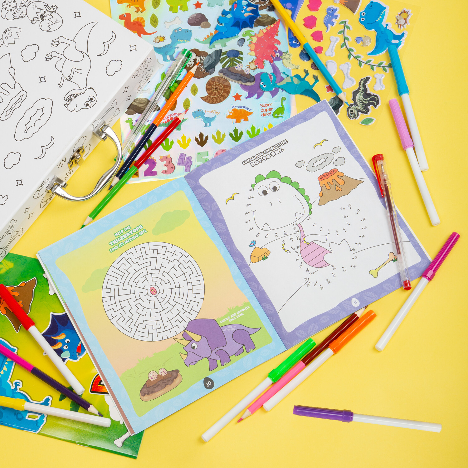 Dino Colouring and Activity Case Image 3