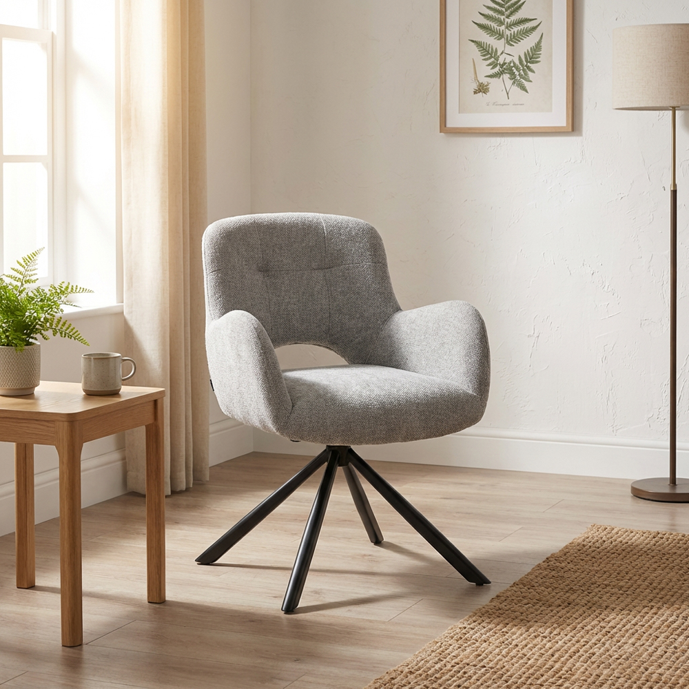 Blaine Swivel Chair - Grey Image 5