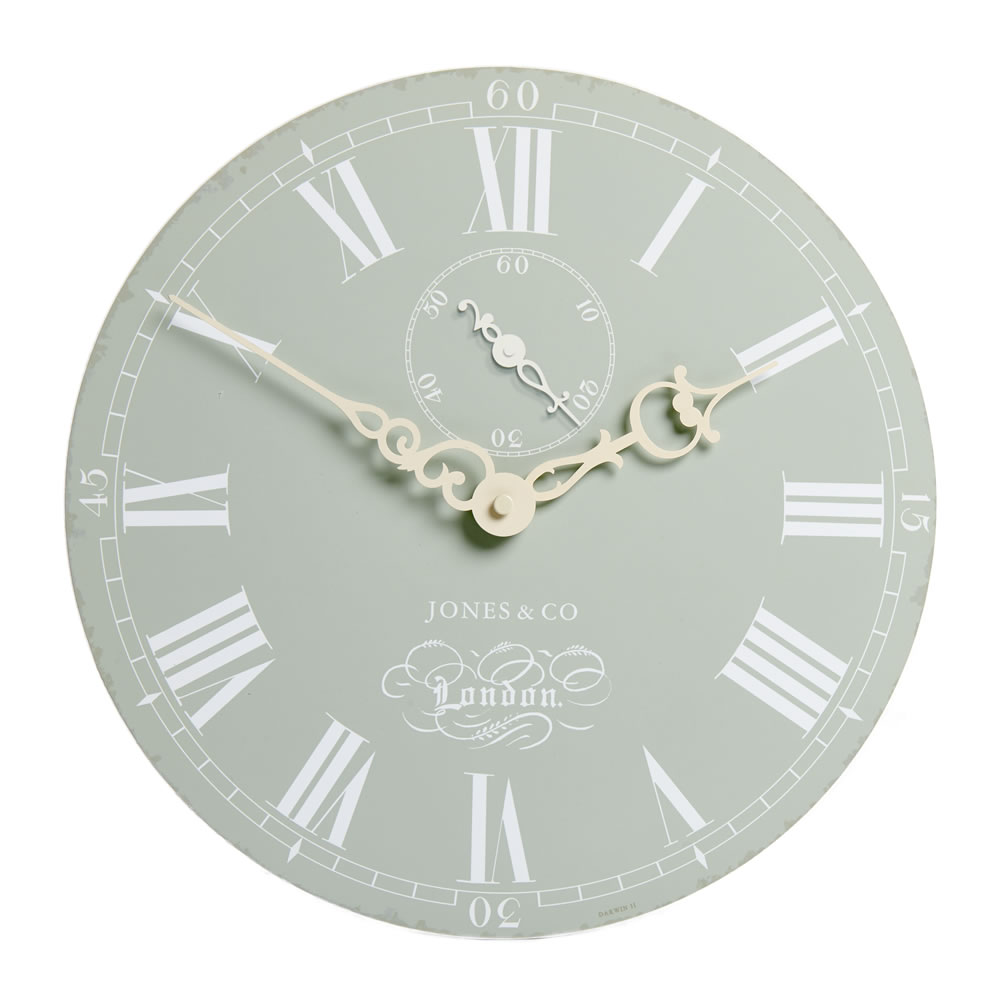 Jones Darwin Green Wall Clock Image