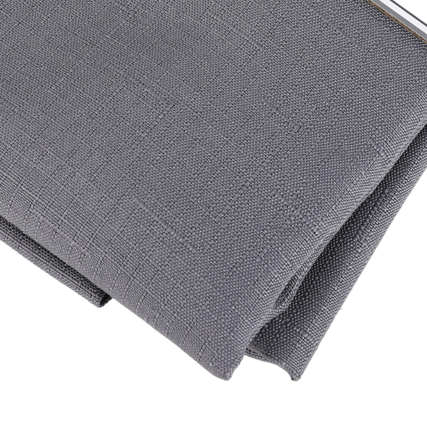 Divante Grey Faux Linen Water Resistant Tablecloth 180 x 130cm Image 3