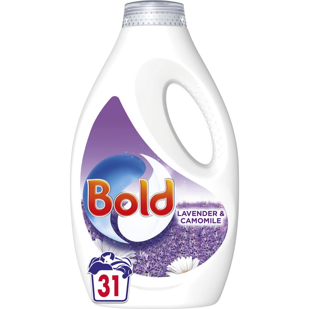 Bold 2 in 1 Lavender and Camomile Washing Liquid 31 Washes Case of 4 x 1L Image 2