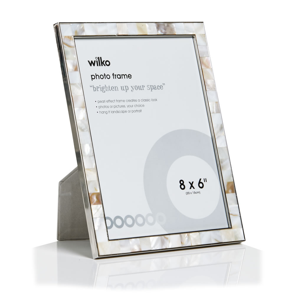 Wilko Mother Of Pearl Frame 8 x 6 Inch Image 2