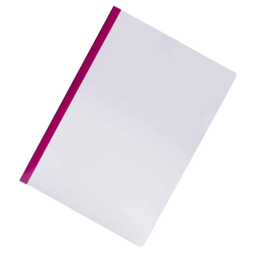 Wilko A4 Clear Document Folder with Assorted Coloured Edges 5 pack Image 3