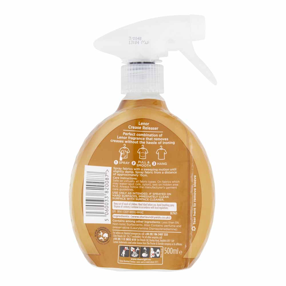 Lenor Crease Releaser Gold Orchid 500ml Image 2