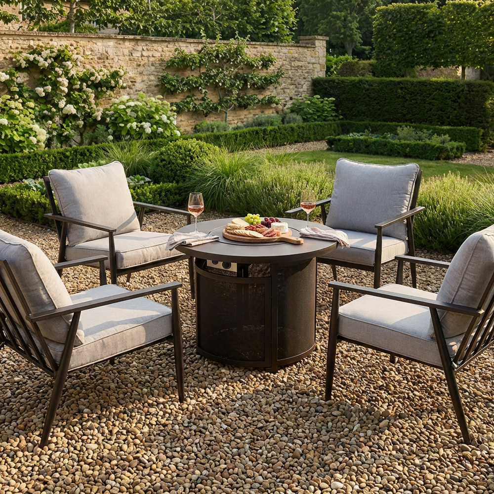 Lexi Fire Pit Set Black Image 5