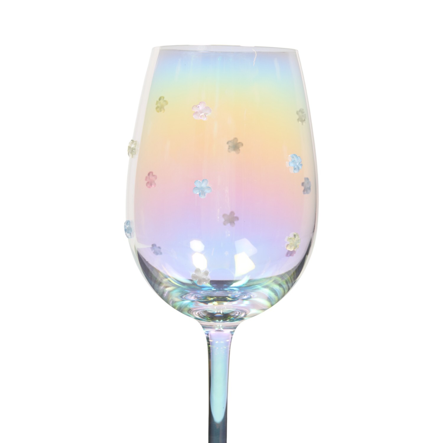 Lustre Flower Wine Glass Image 3