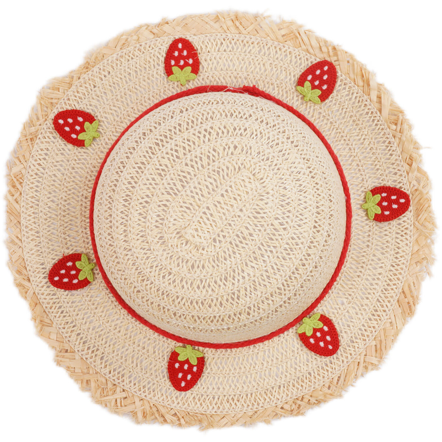 Kids Strawberry Summer Hat - Multicolour Image 2