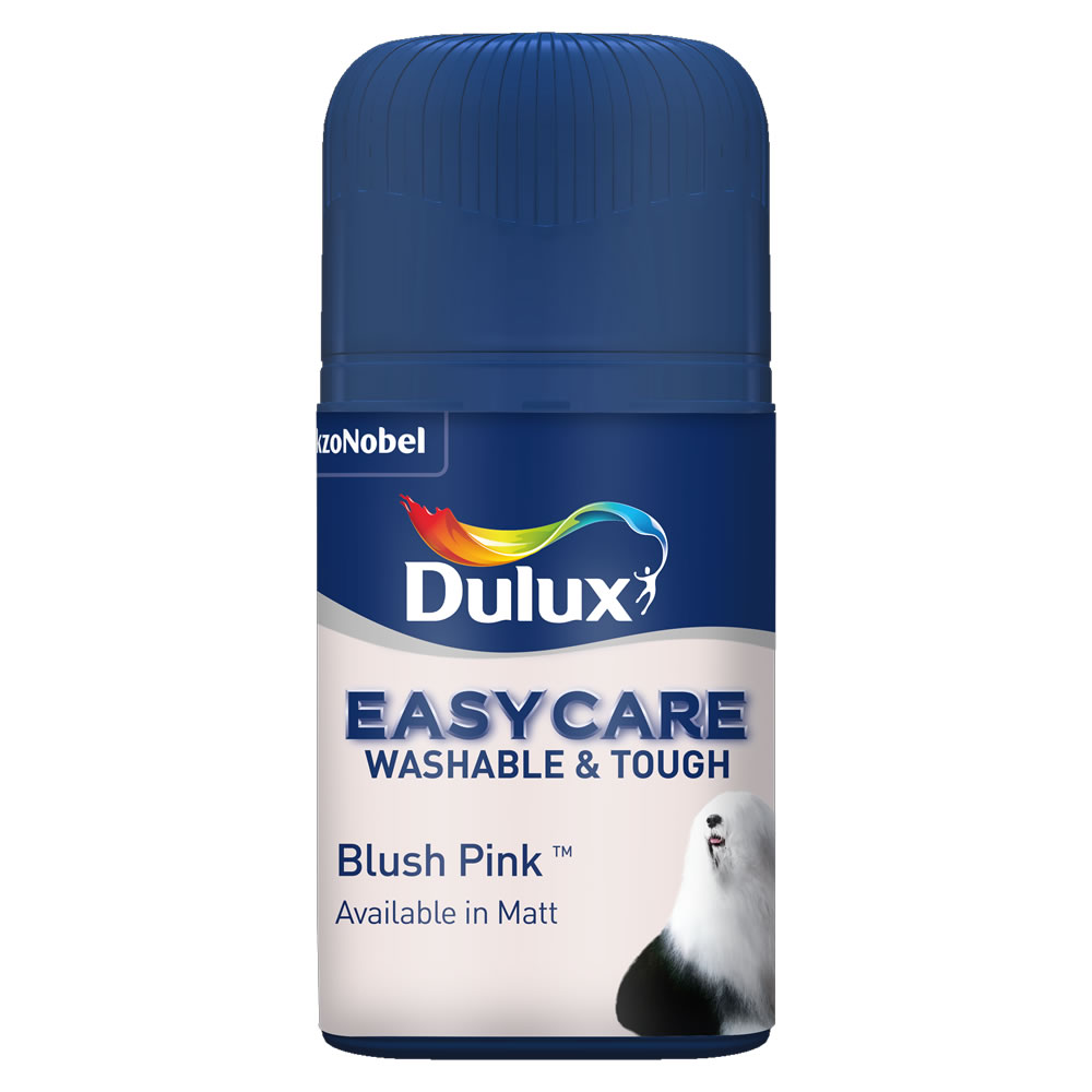 Dulux Blush Pink Matt Emulsion Paint Tester Pot 50ml Image 1