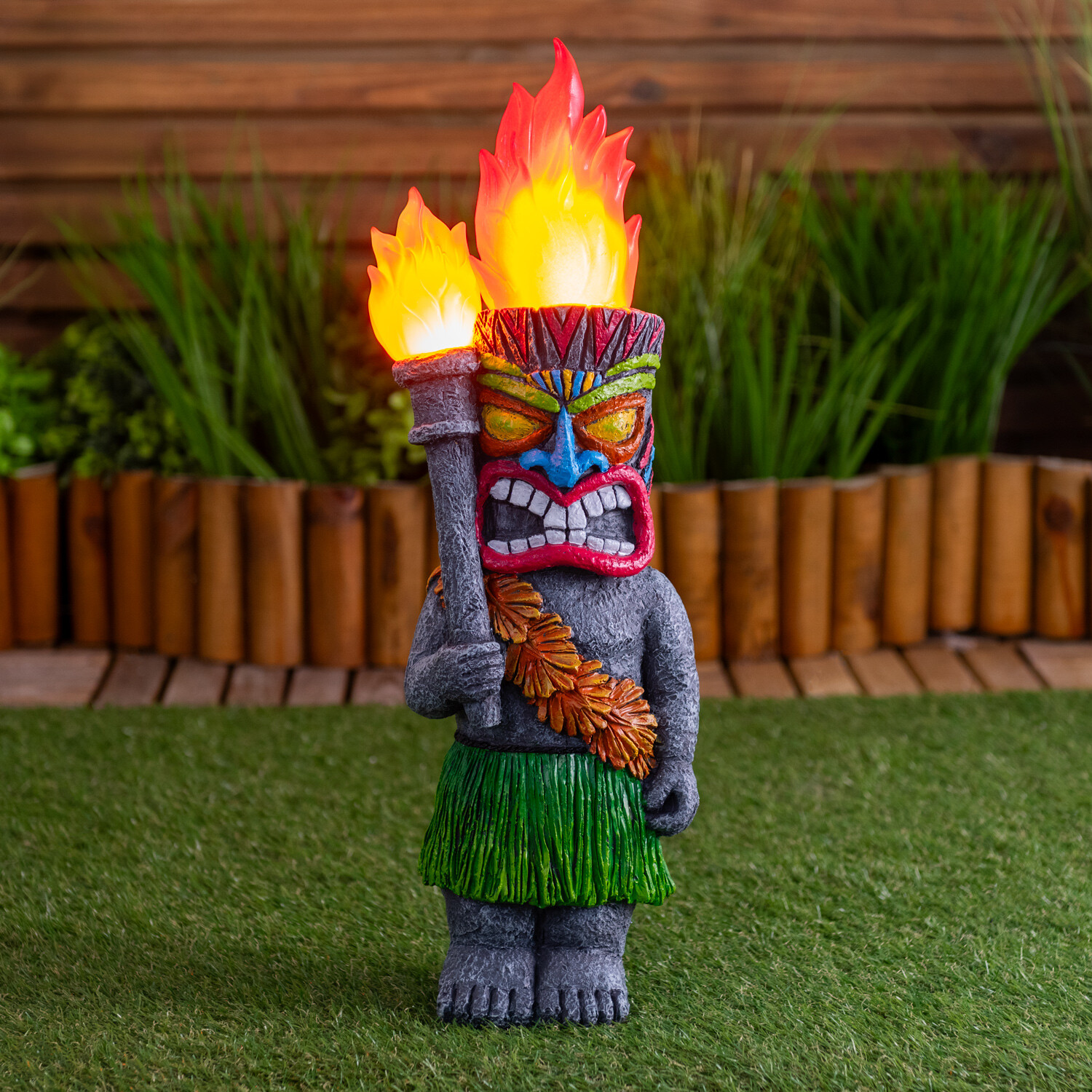 Solar Flame Tiki Decor Image 2