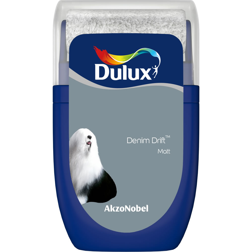 Dulux Denim Drift Matt Emulsion Paint Tester Pot 30ml Image 1