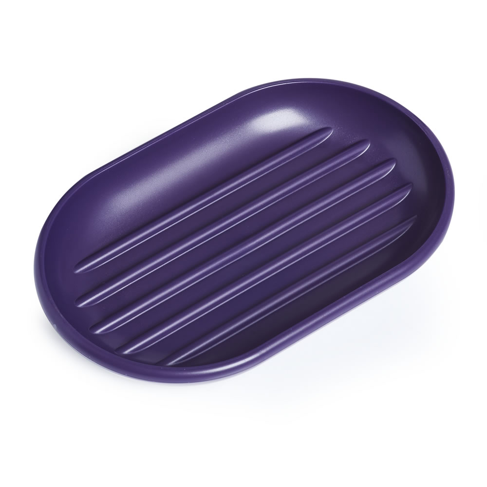 Wilko Soap Dish Purple Wilko Soap Dish Purple Image