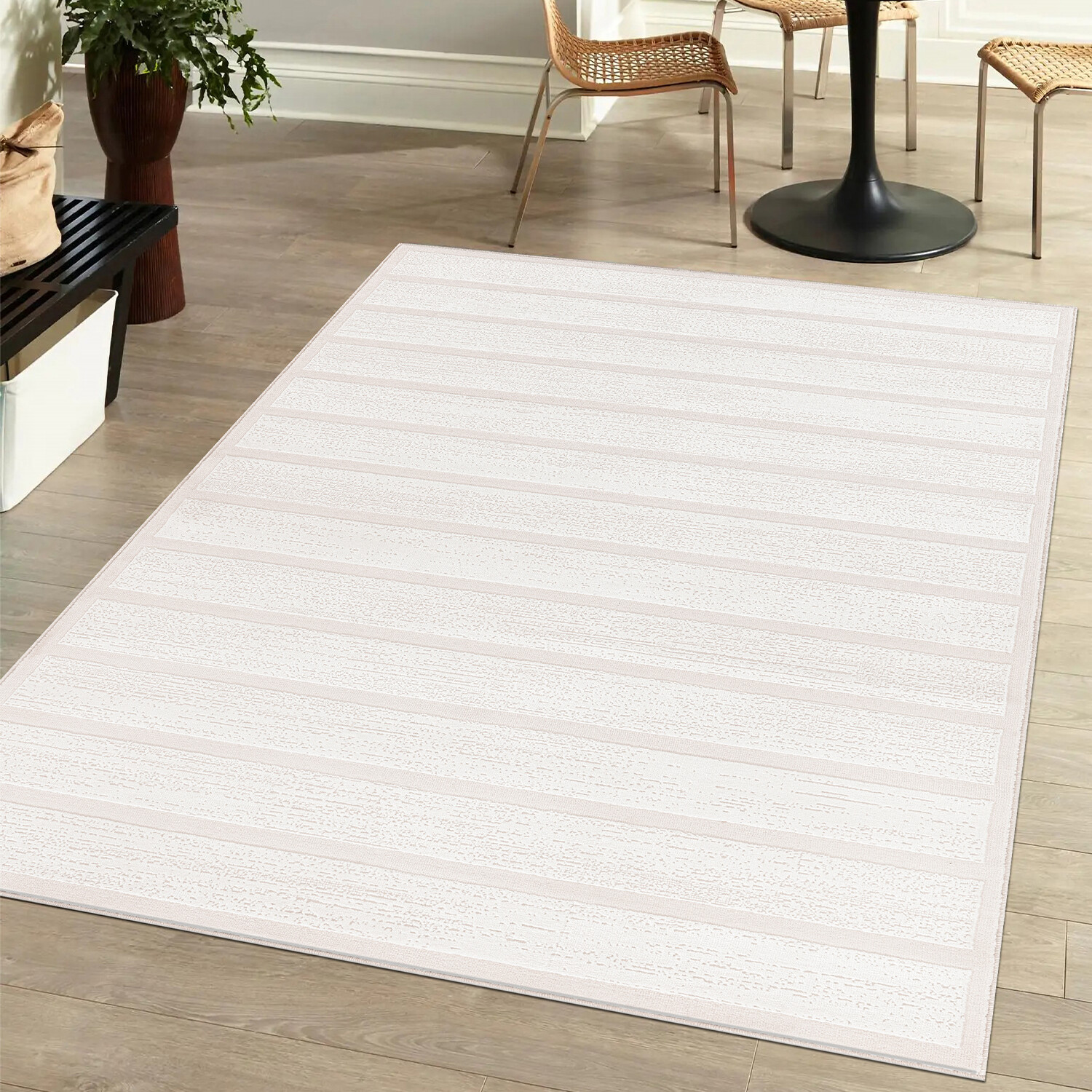 Eden Linear Rug - Cream / 160cm Image 2