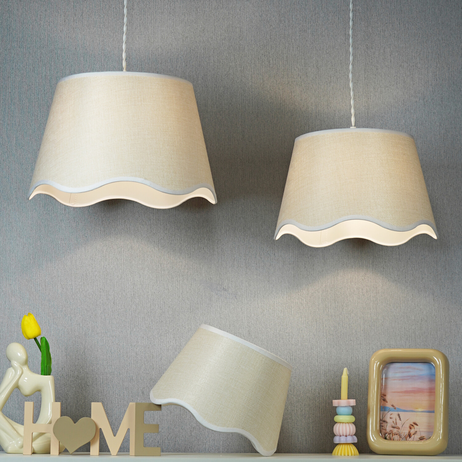 Scallop Shade Natural 30cm Image 2