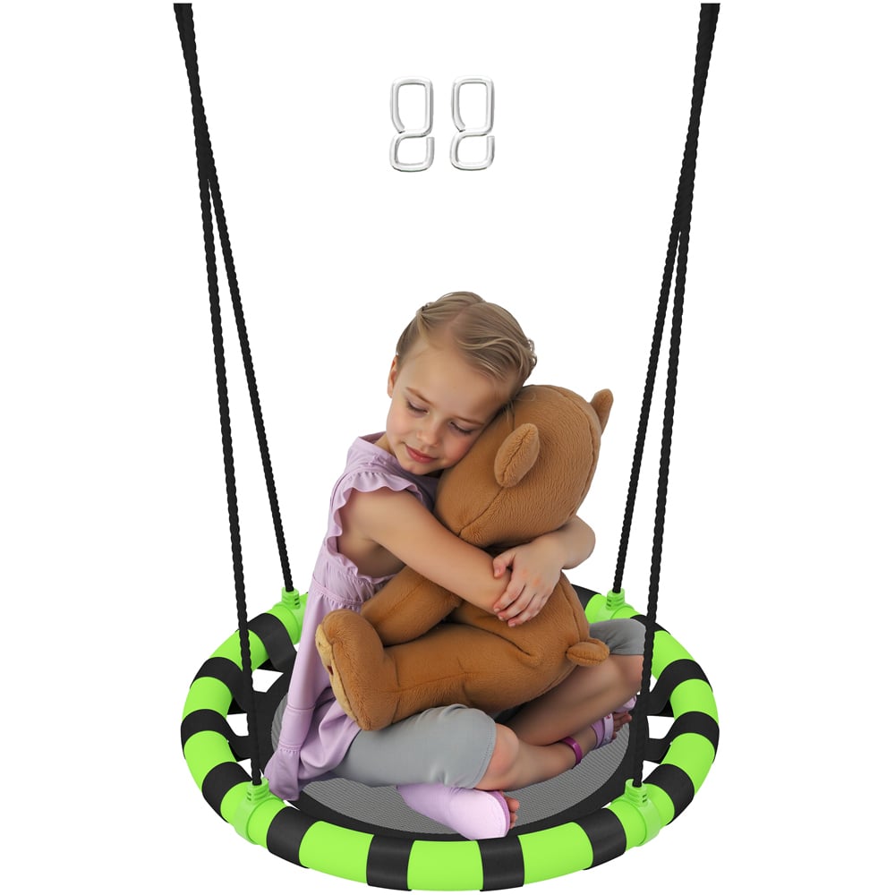 AIYAPLAY Kids Black Nest Swing Set 60cm Image 1