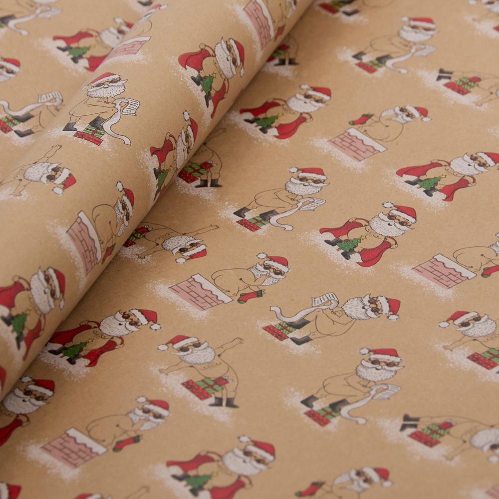 Cheeky Santa Gift Wrap Image 2