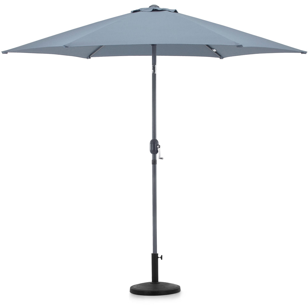 VonHaus Grey Steel Parasol 2.7m Image 1