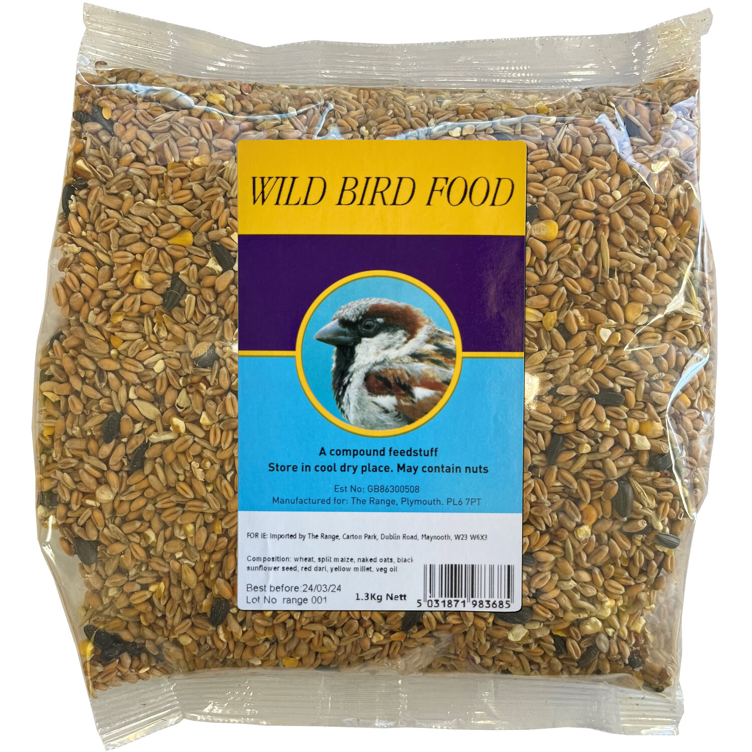 Wild Bird Seed Mix Food 1.3kg Image