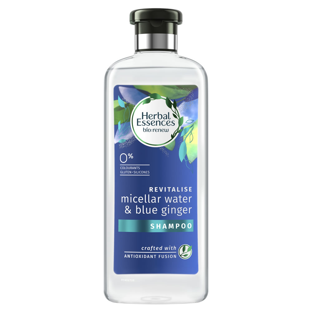 Herbal Essences Bio Renew Micellar Water and Blue Ginger Shampoo 400ml Image