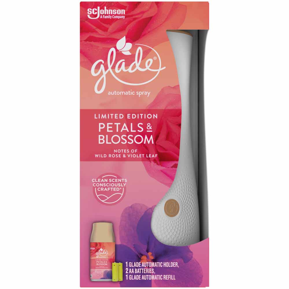 Glade Automatic Holder Petal and Blossom Air Freshener 269ml  - wilko