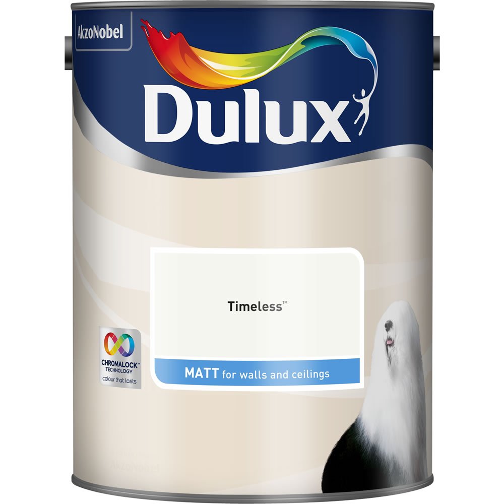 Dulux Walls & Ceilings Timeless Matt Emulsion Paint 5L Image 4