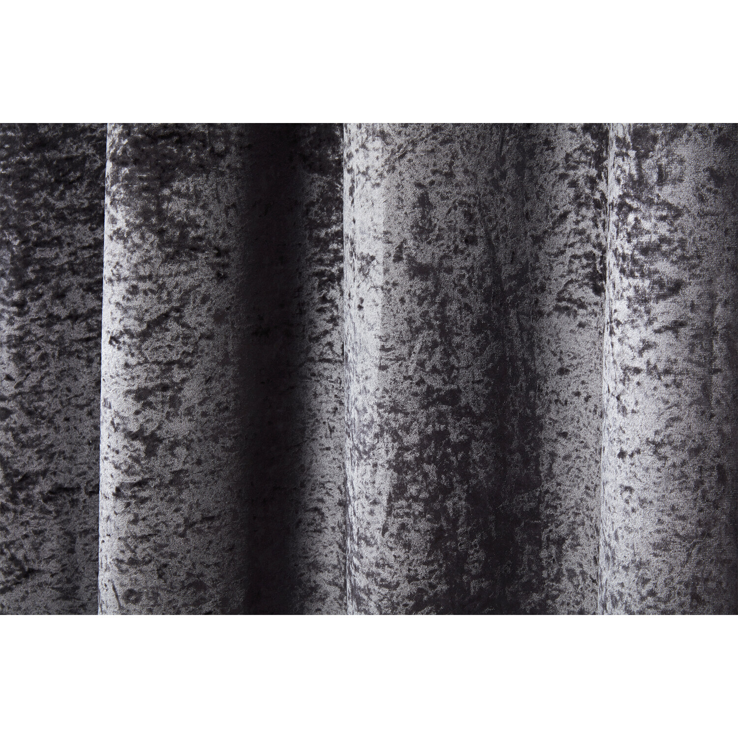 Divante Charcoal Crushed Velvet Eyelet Curtain 168 x 229cm Image 8