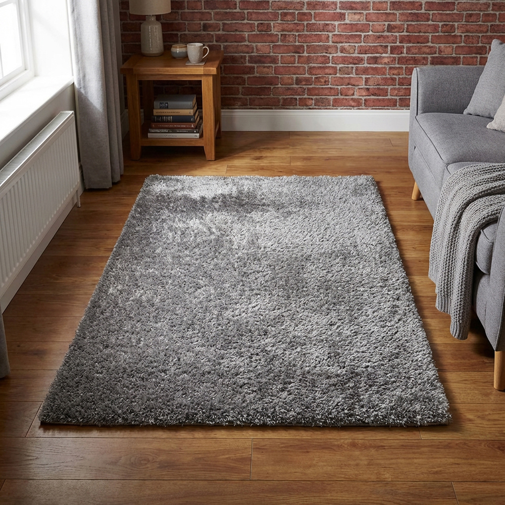 Soft Sumptuous Rug Silver 170cm Image 7
