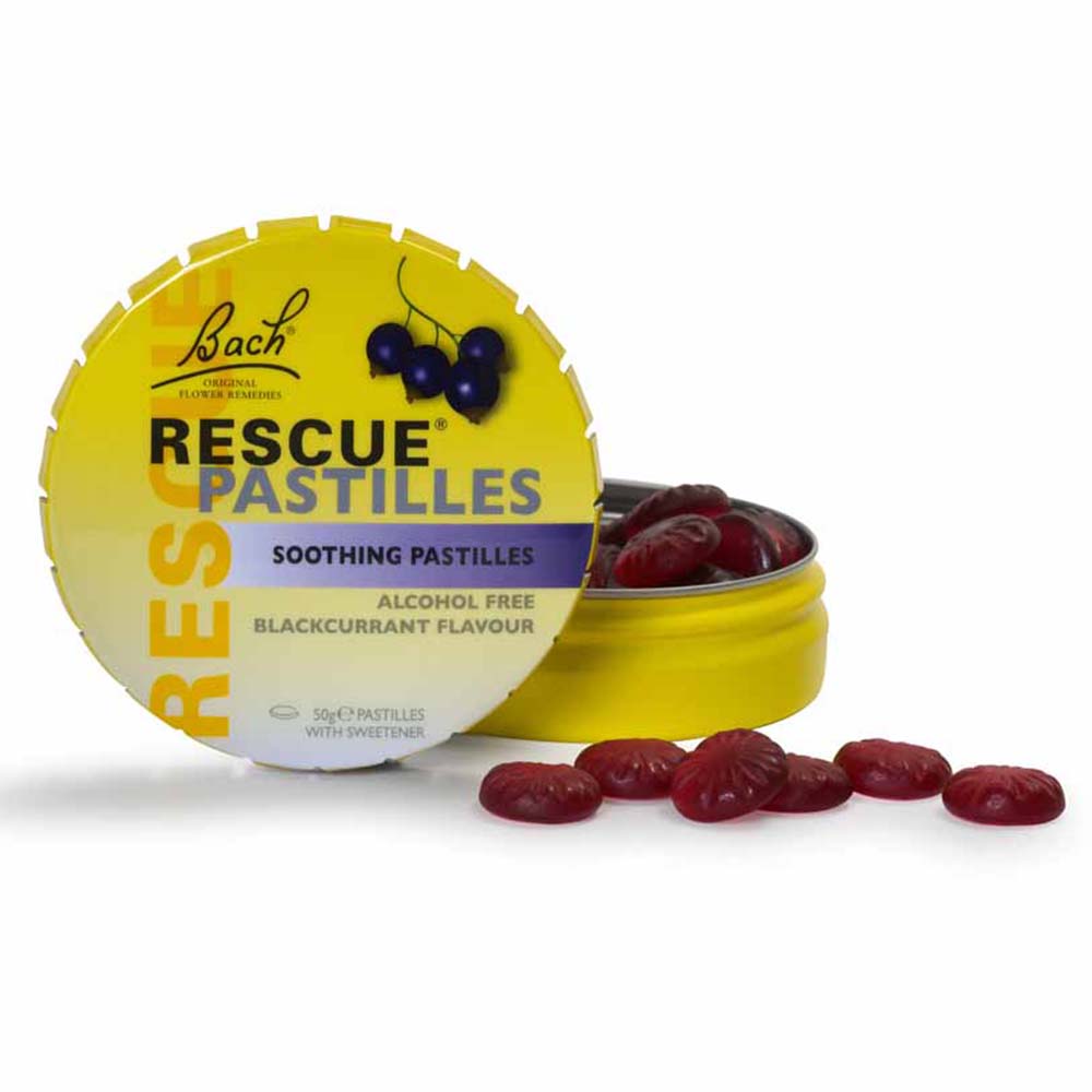 Bachs Rescue Remedy Blackcurrant Pastilles 50g Image 1