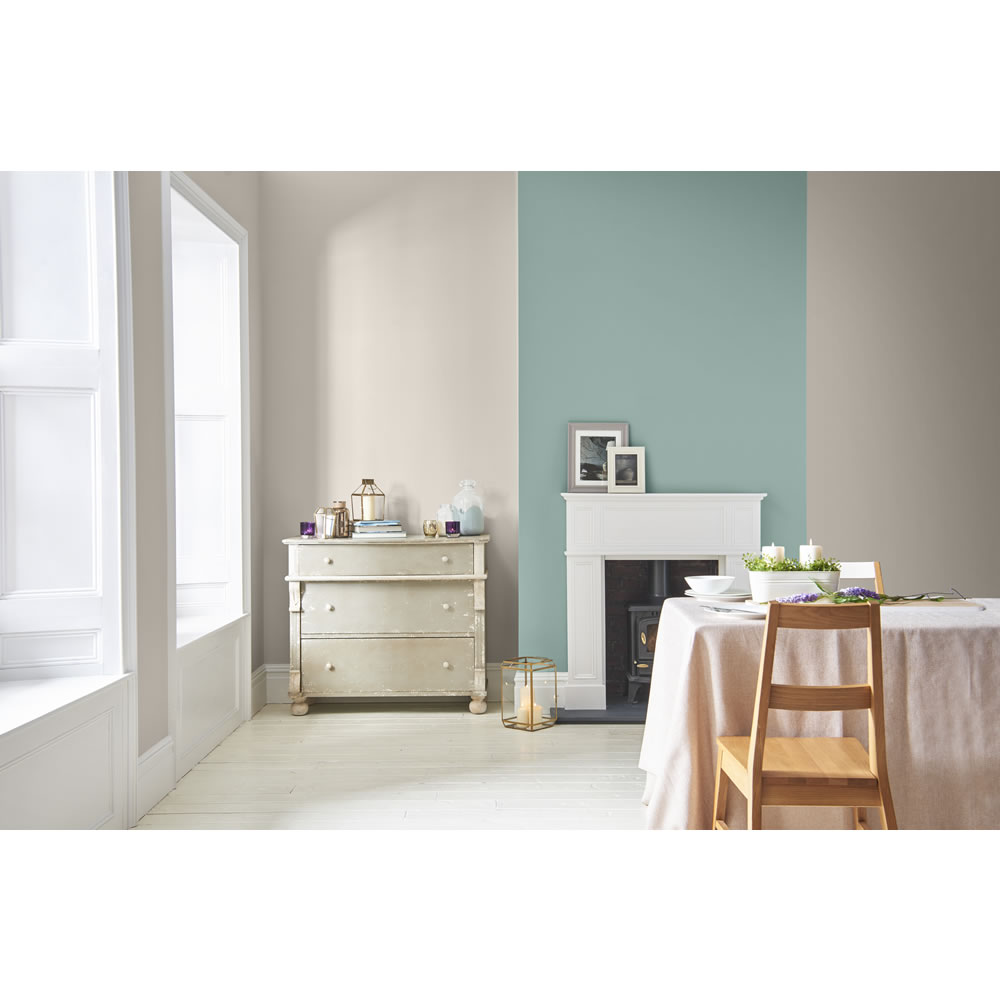 Wilko Flat Matt Emulsion Paint Stoney Grey 2.5L Wilko