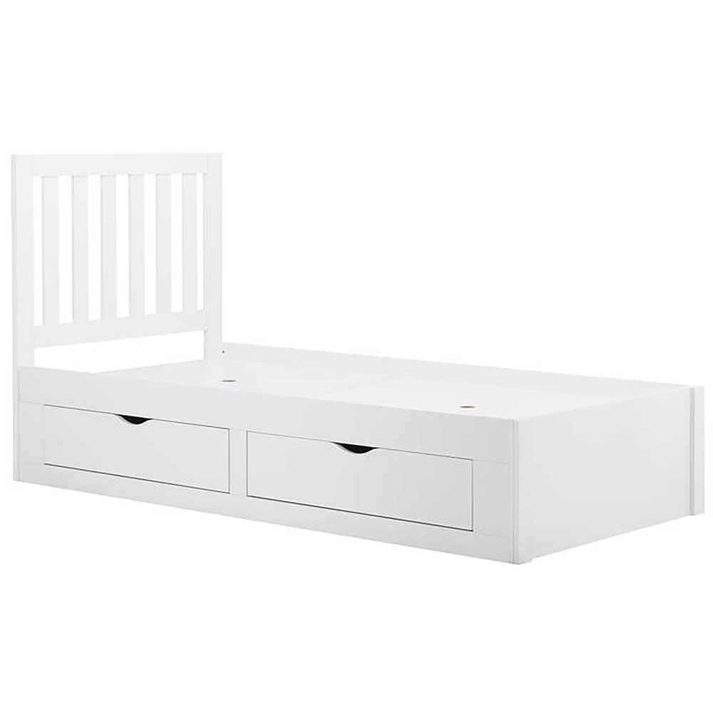 Appleby Single White Bed Image 2