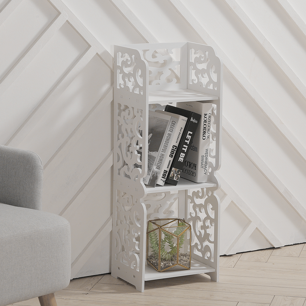 3 Tier White Storage Display Shelving Image 8