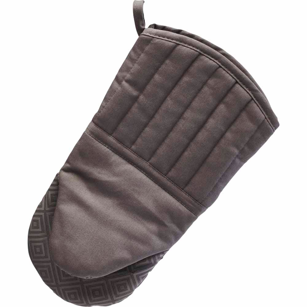 Wilko Grey Silicone Oven Glove Wilko