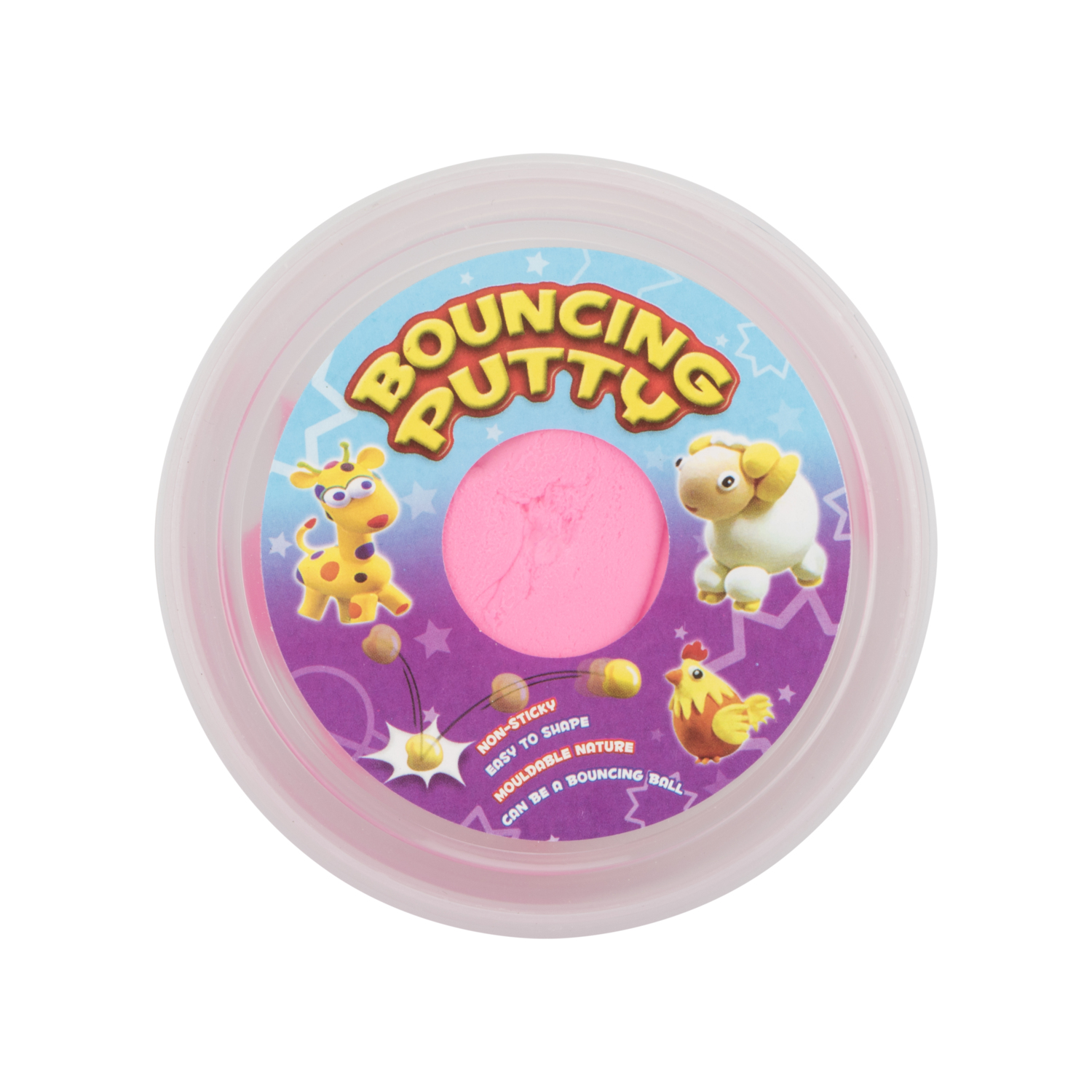 Neon Colour Bouncing Putty - Pink Image