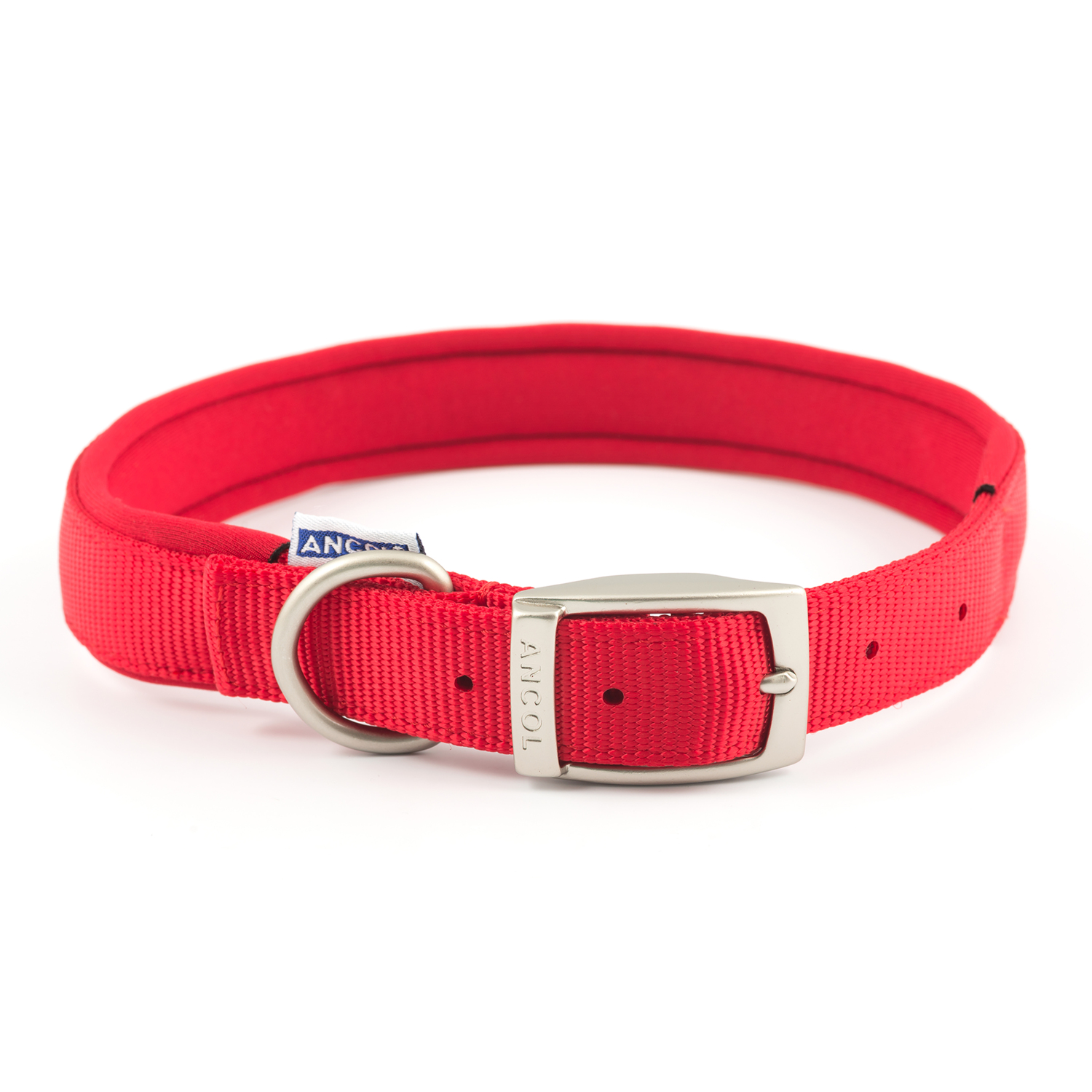 Nylon Padded Collar - Red / 55cm / 6 Image