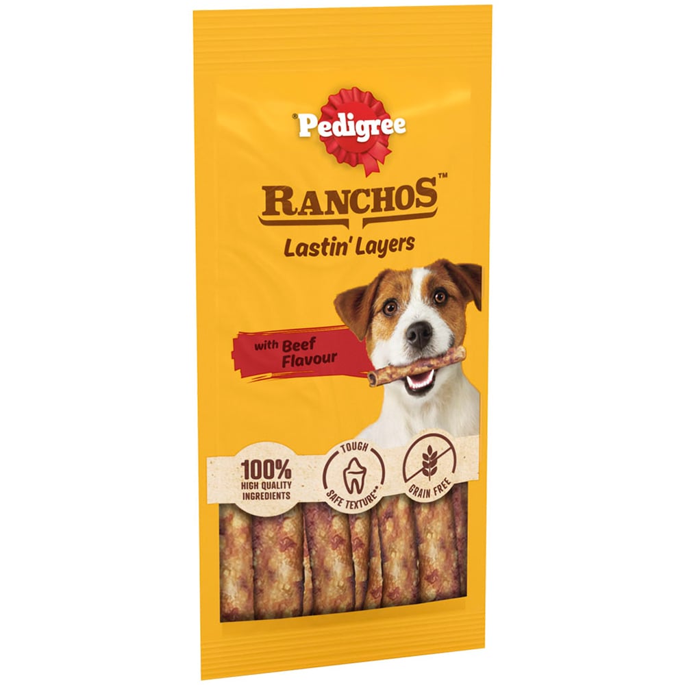 Pedigree Ranchos Lastin Layers Beef Flavoured Dog Chew Treat Case of 12 x 40g Image 3