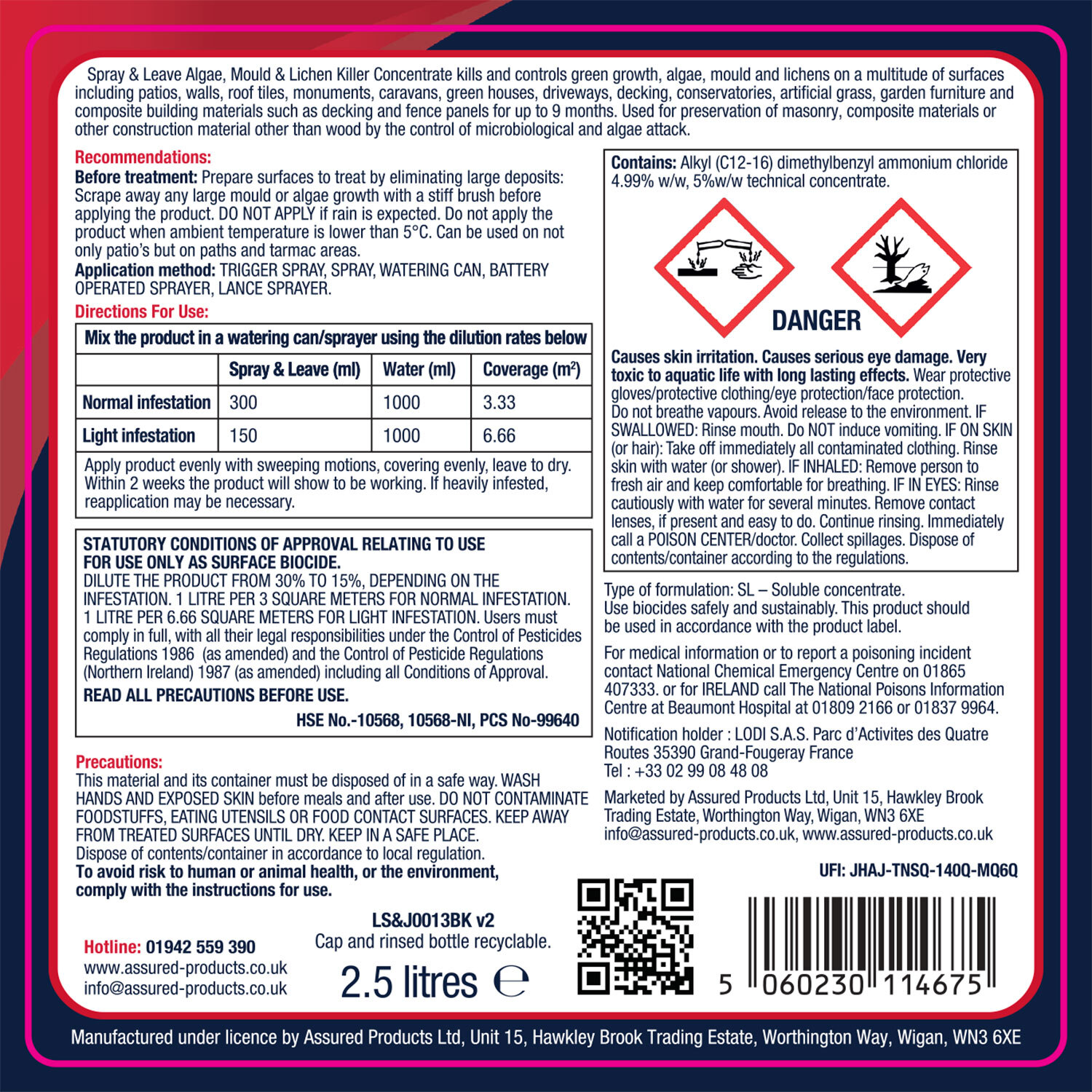 Spray and Leave Algae Mould Killer Concentrate Image 9