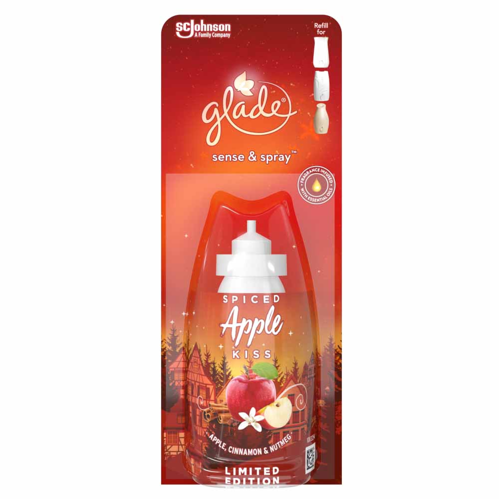 Glade Sense & Spray Refill Spiced Apple Automatic Air Freshener Image 1