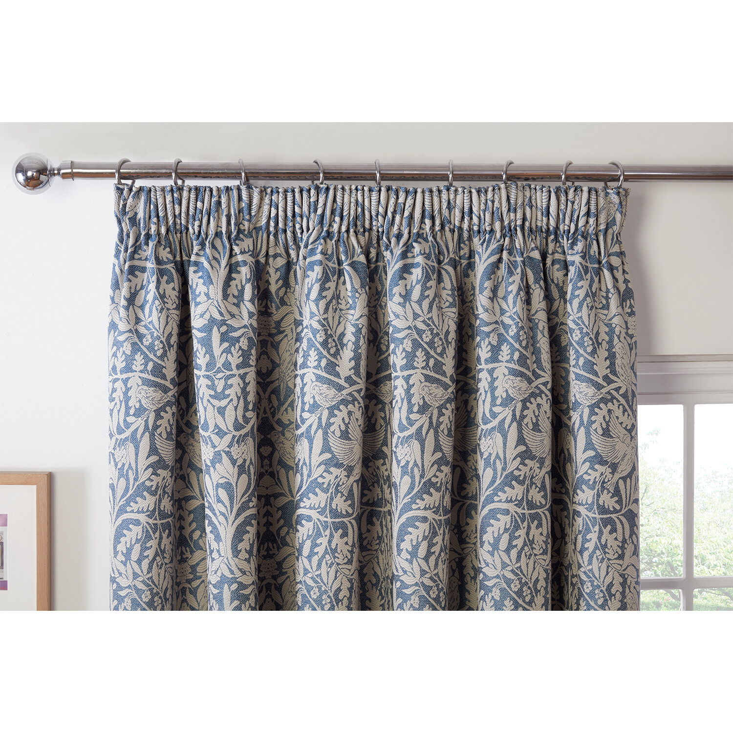 Elmsley Taped Curtain Navy - Navy / 168cm / 137cm Image 4