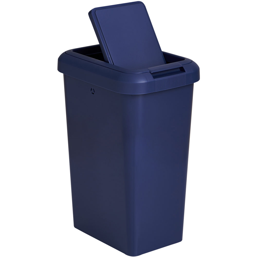Wilko Moda Navy Swing and Lift Recycling Bin 25L Wilko